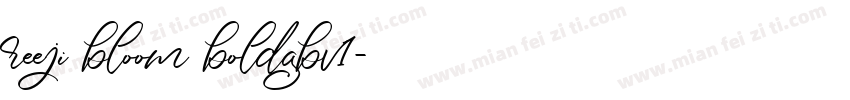 reeji bloom boldgbv1字体转换
